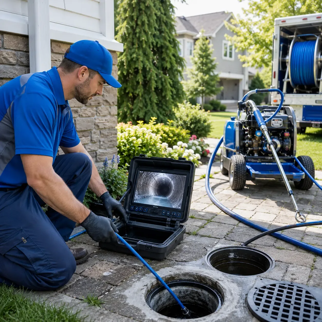 Outdoor drain cleaning professionals serving Columbia, AL